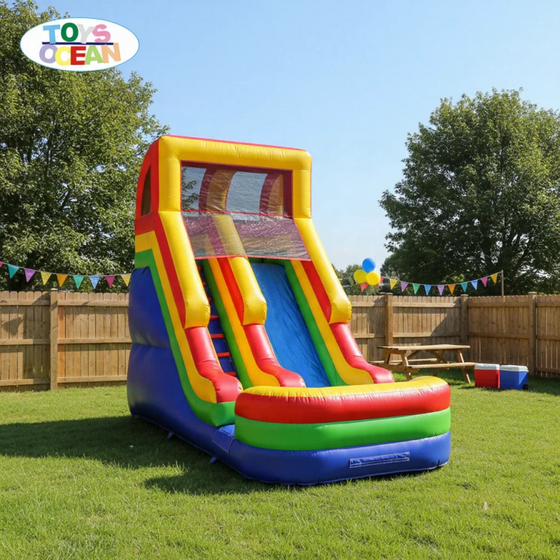 Water Slide Inflatable - สไลเดอร์น้ำเป่าลมสั่งทำจากโรงงานสำหรับงานปาร์ตี้เด็ก ขายดี เหมาะสำหรับงานปาร์ตี้ในสวนหลังบ้าน
