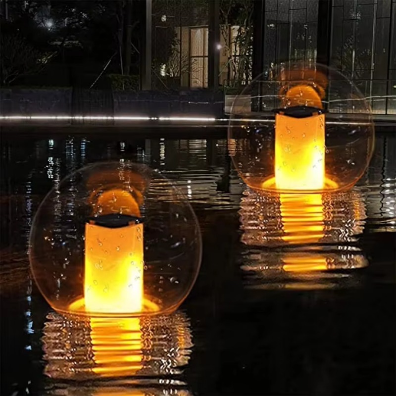 Pool Light Solar Rechargeable - ไฟสระว่ายน้ำแบบลอยน้ำ ชาร์จพลังงานแสงอาทิตย์ กันน้ำ พร้อมไฟส่องสว่าง สำหรับสวน