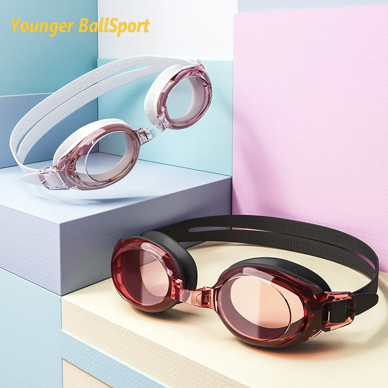 Swim Goggles Anti Fog Uv - สายตาสั้นแว่นตาว่ายน้ําสําหรับผู้หญิงหมวกว่ายน้ําแว่นตาว่ายน้ํา Anti-FOG UV แว่นตาว่ายน้ํากันน้ําปลั๊กอุดหูอุปกรณ์สระว่ายน้ําแว่นตา