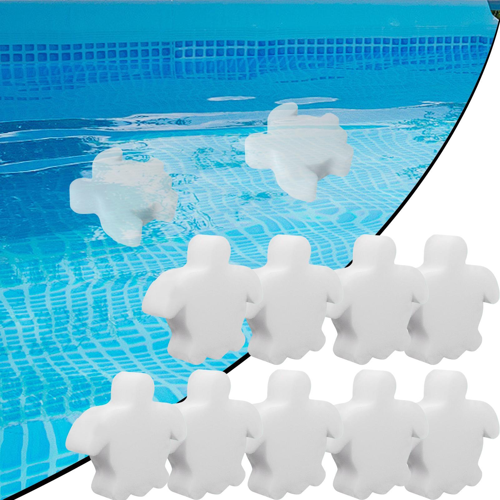 Pool Ladder Above Ground - 10pcs สระว่ายน้ํา Scum กําจัดลูกบอลล้างทําความสะอาดได้ฟองน้ําดูดซับน้ํามันสระว่ายน้ํากรอง Bath SPA