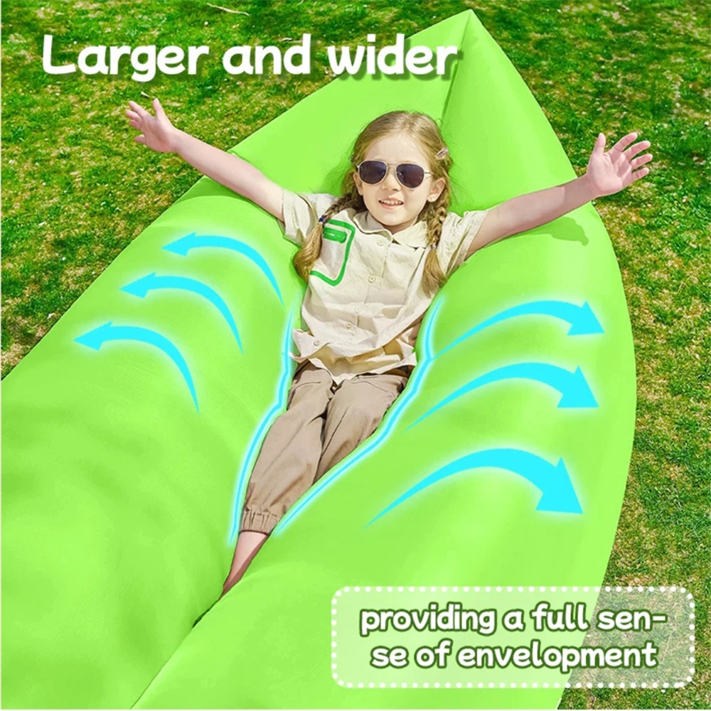 Pool Lounger Inflatable - โซฟาลมแบบพกพา กันน้ำ ใช้งานง่าย พองลมเร็ว สำหรับชายหาด แคมป์ปิ้ง