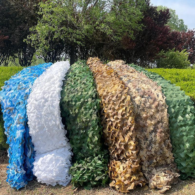 Pool Skimmer Net - 4X4m 4X5m 5X5m สีขาวป่าทะเลทรายเสริม Camouflage สุทธิสระว่ายน้ํา
