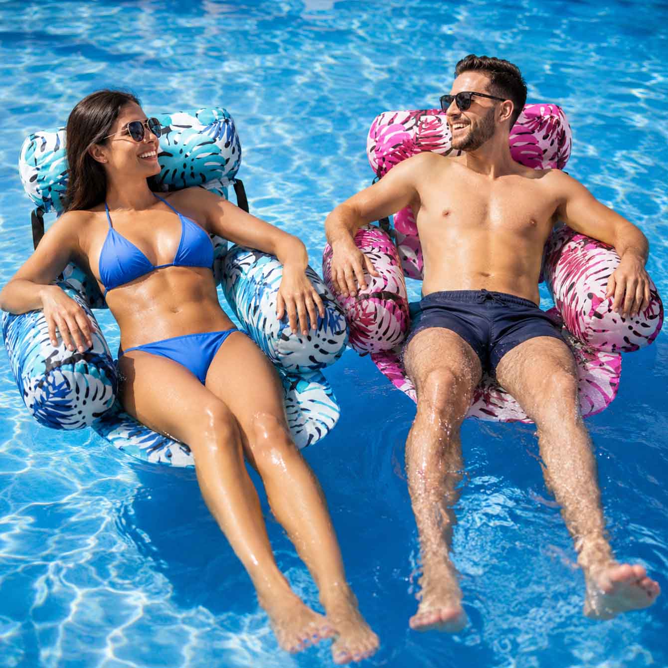 เก้าอี้ลอยน้ำเป่าลม 1 ชิ้น สำห - Pool Lounger Inflatable บทวิจารณ์และราคา