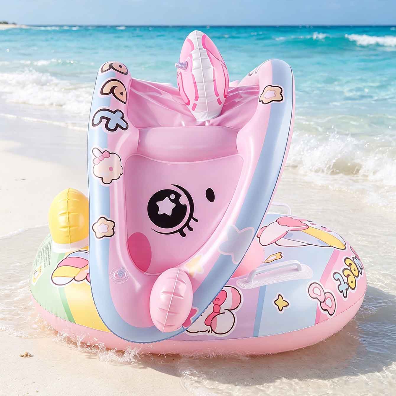ที่นั่งลอยน้ำเป่าลม 1 ชิ้น พร้ - Pool Float Ring Inflatable บทวิจารณ์และราคา
