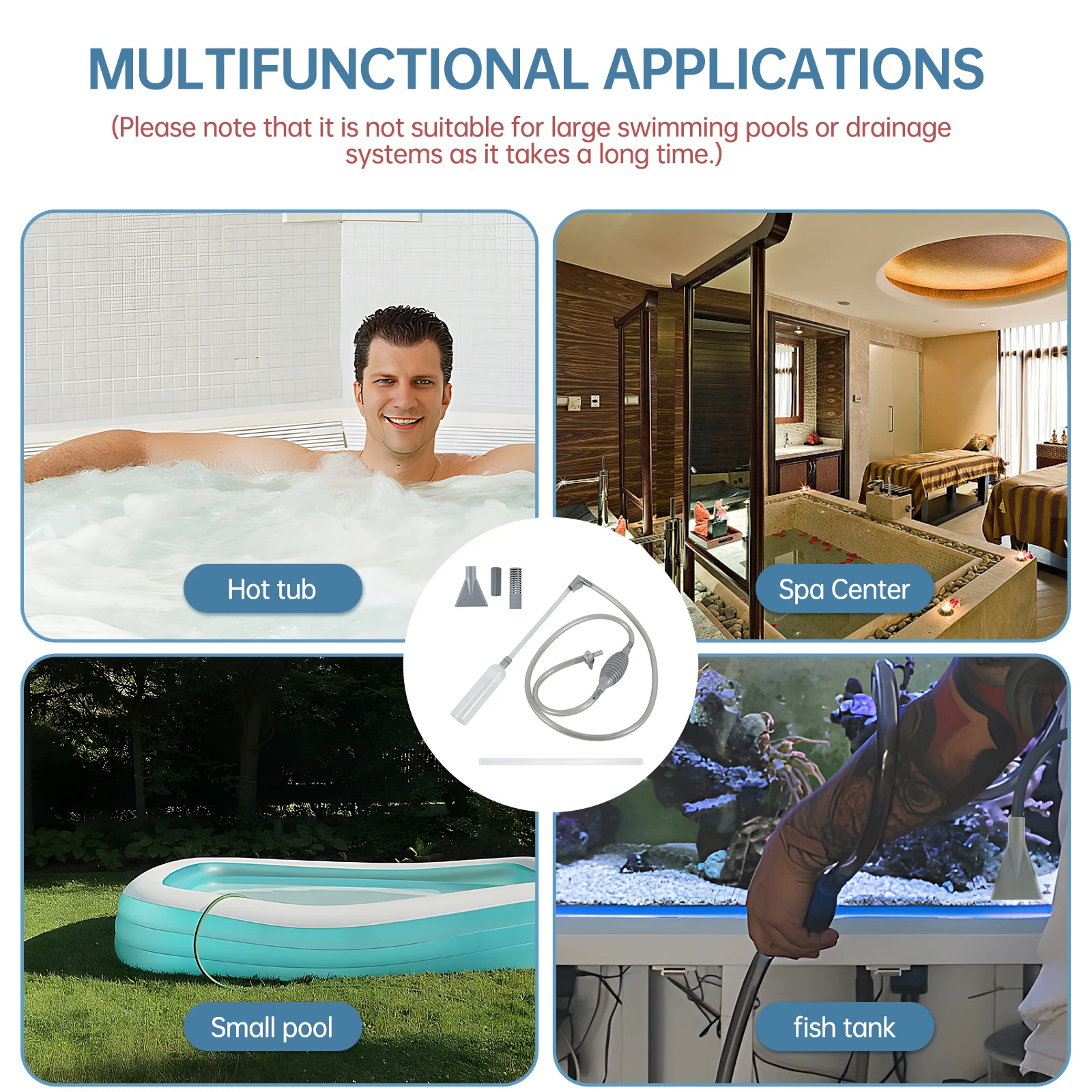 เครื่องดูดฝุ่นอ่างน้ําร้อน 10f - Pool Vacuum Manual บทวิจารณ์และราคา