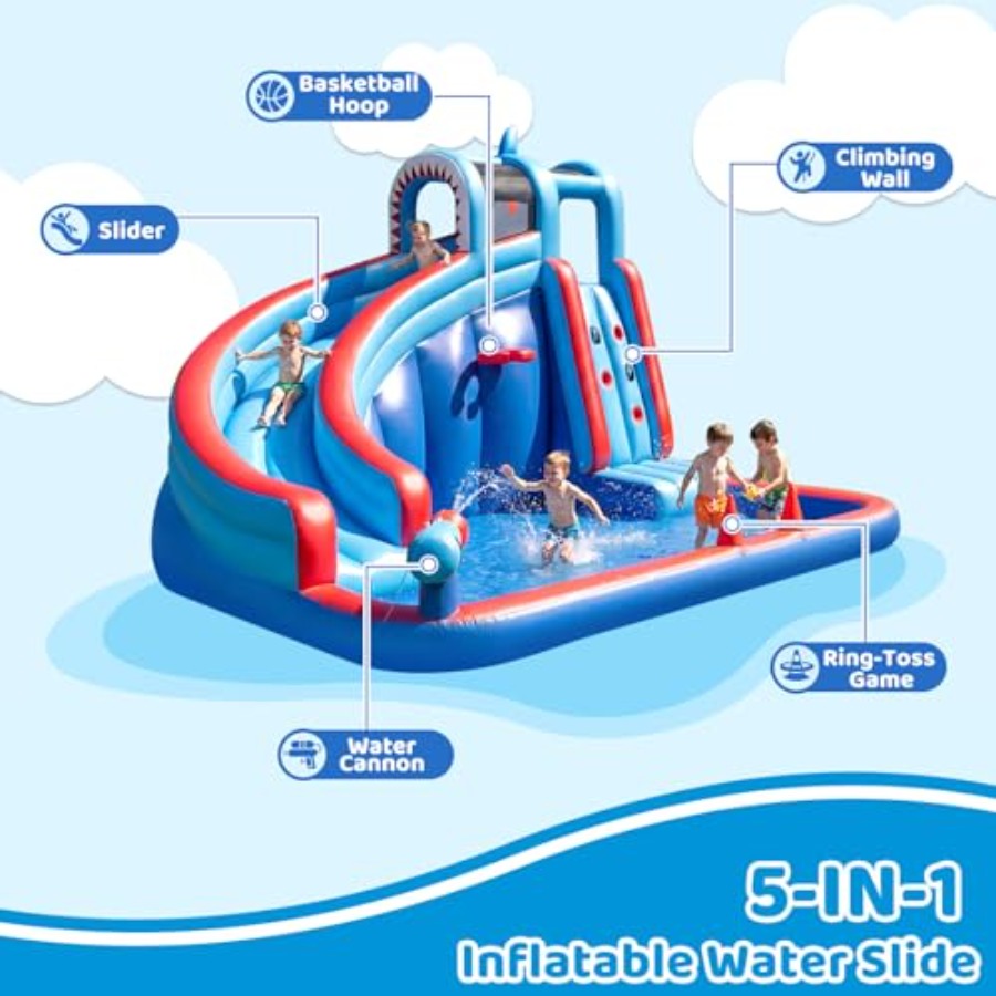 สไลเดอร์น้ำเป่าลมสำหรับเด็ก พร - Water Slide Inflatable บทวิจารณ์และราคา