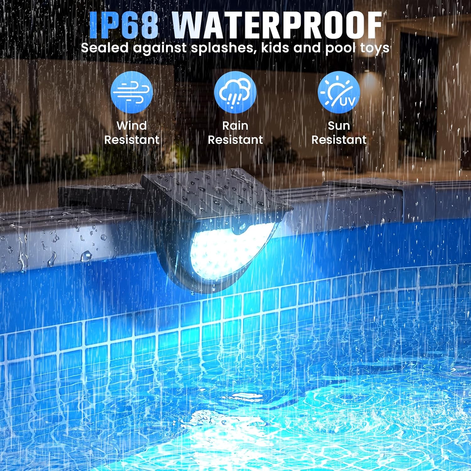 ไฟสระว่ายน้ำพลังงานแสงอาทิตย์ห - Pool Light Solar Rechargeable บทวิจารณ์และราคา