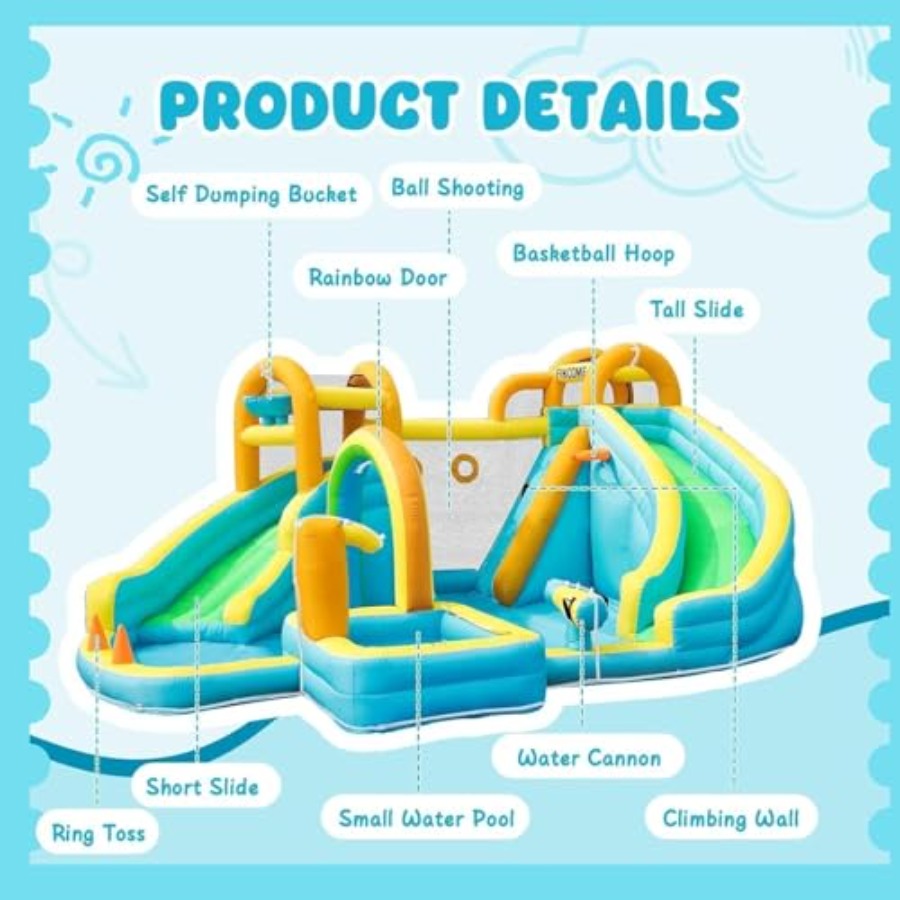 สวนสไลเดอร์น้ำเป่าลมกลางแจ้งสำ - Water Slide Inflatable บทวิจารณ์และราคา