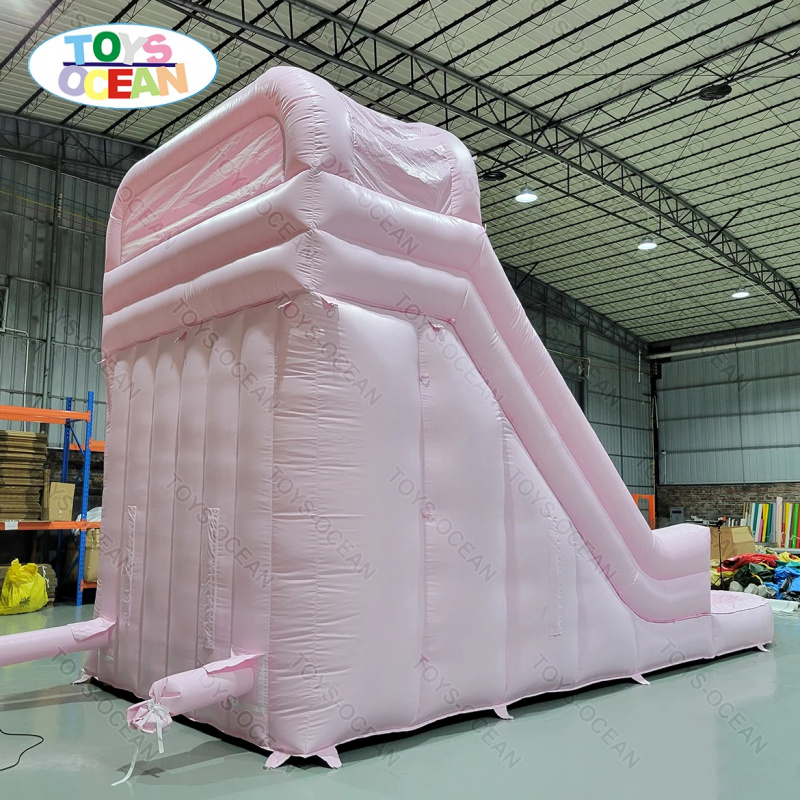 สไลเดอร์น้ำเป่าลมสีชมพูแบบสองเ - Water Slide Inflatable บทวิจารณ์และราคา