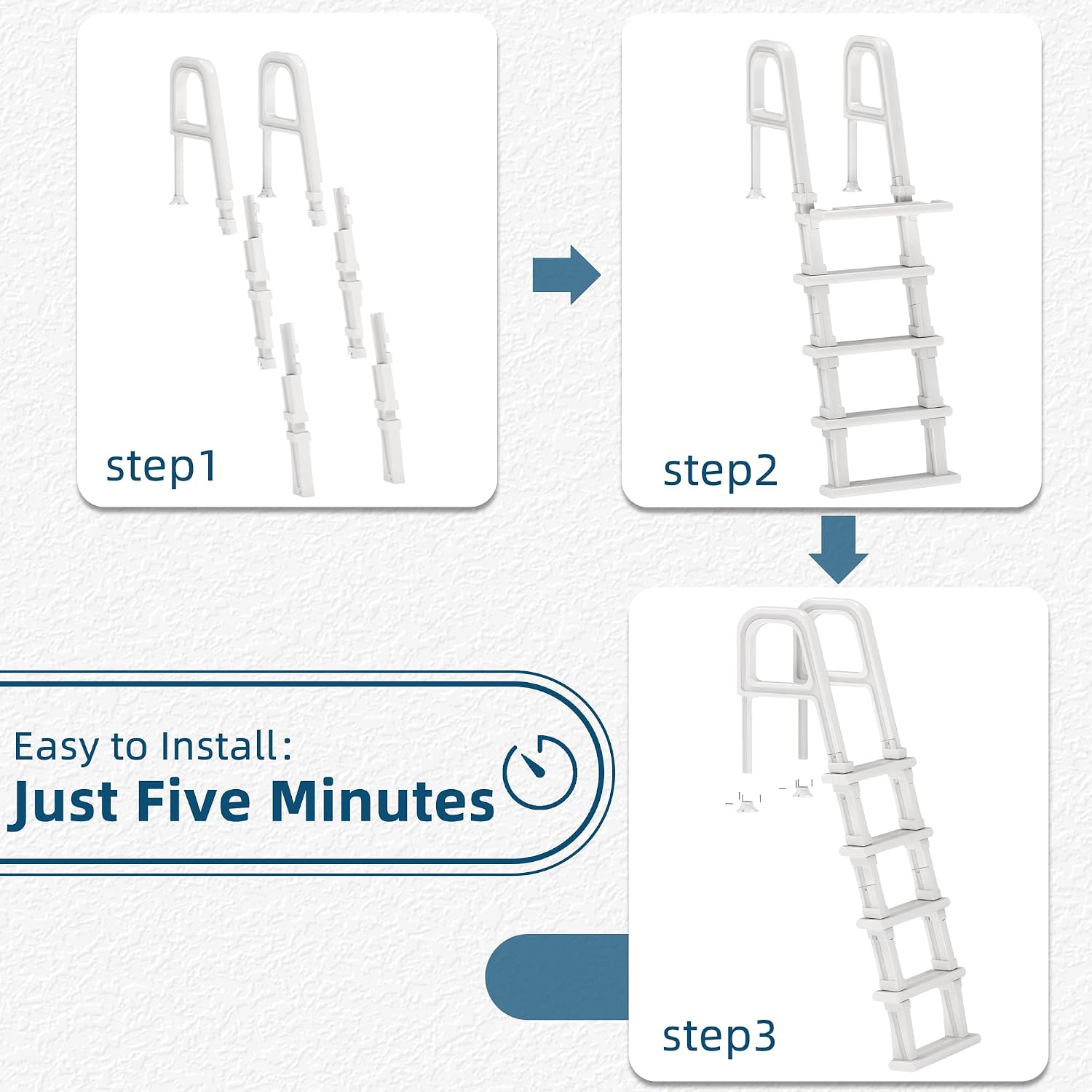 บันไดสระว่ายน้ำ, บันไดสระว่ายน - Pool Ladder Above Ground บทวิจารณ์และราคา