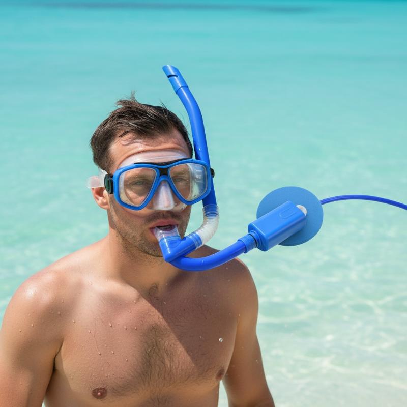 หน้ากากช่วยหายใจแบบแห้ง 1 ชิ้น - Snorkel Mask Full Face บทวิจารณ์และราคา