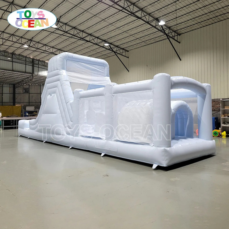 สไลเดอร์น้ำเป่าลมสีขาวพร้อมสไล - Water Slide Inflatable บทวิจารณ์และราคา