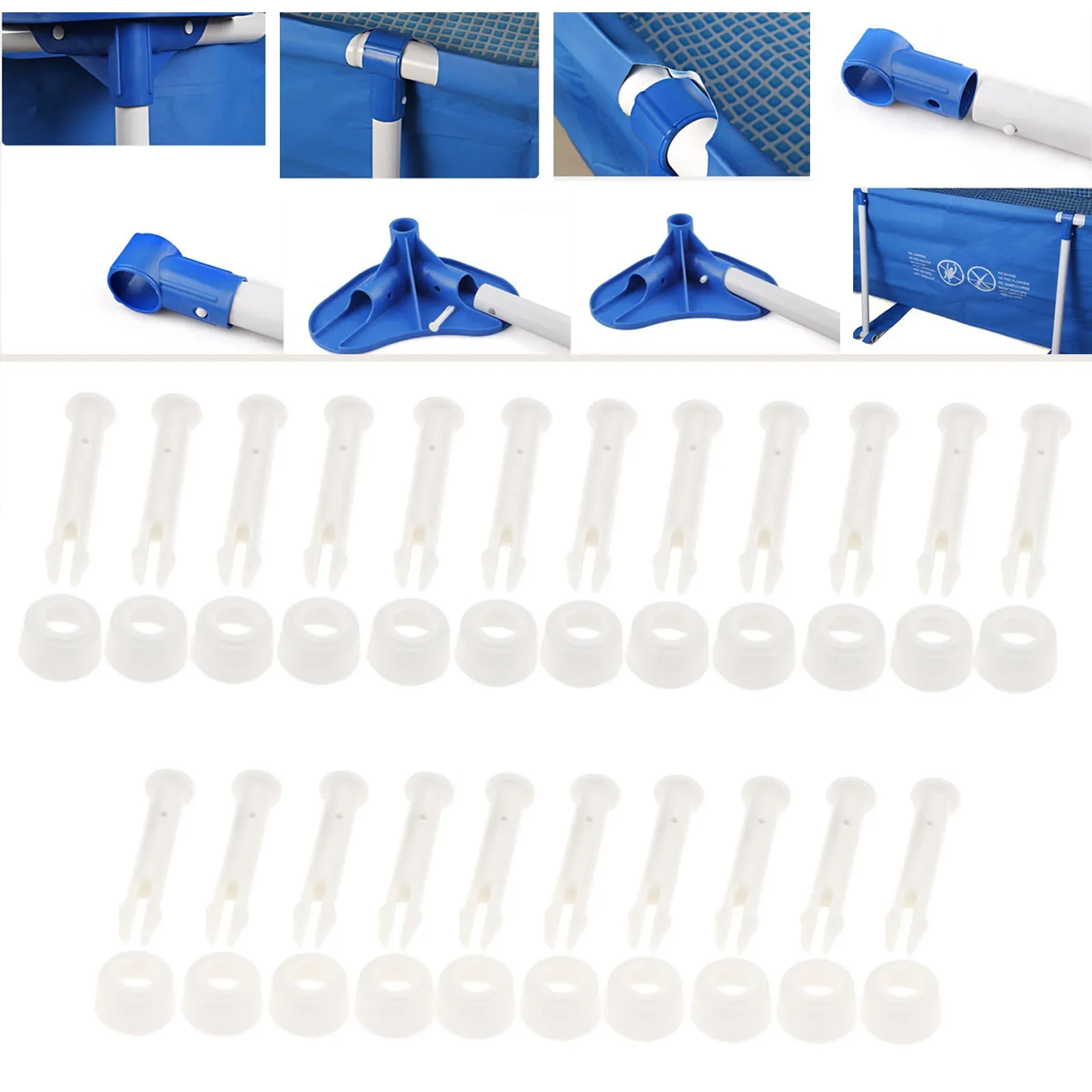 12 ชิ้นพลาสติก Pool Joint Pins - Pool Ladder Above Ground บทวิจารณ์และราคา