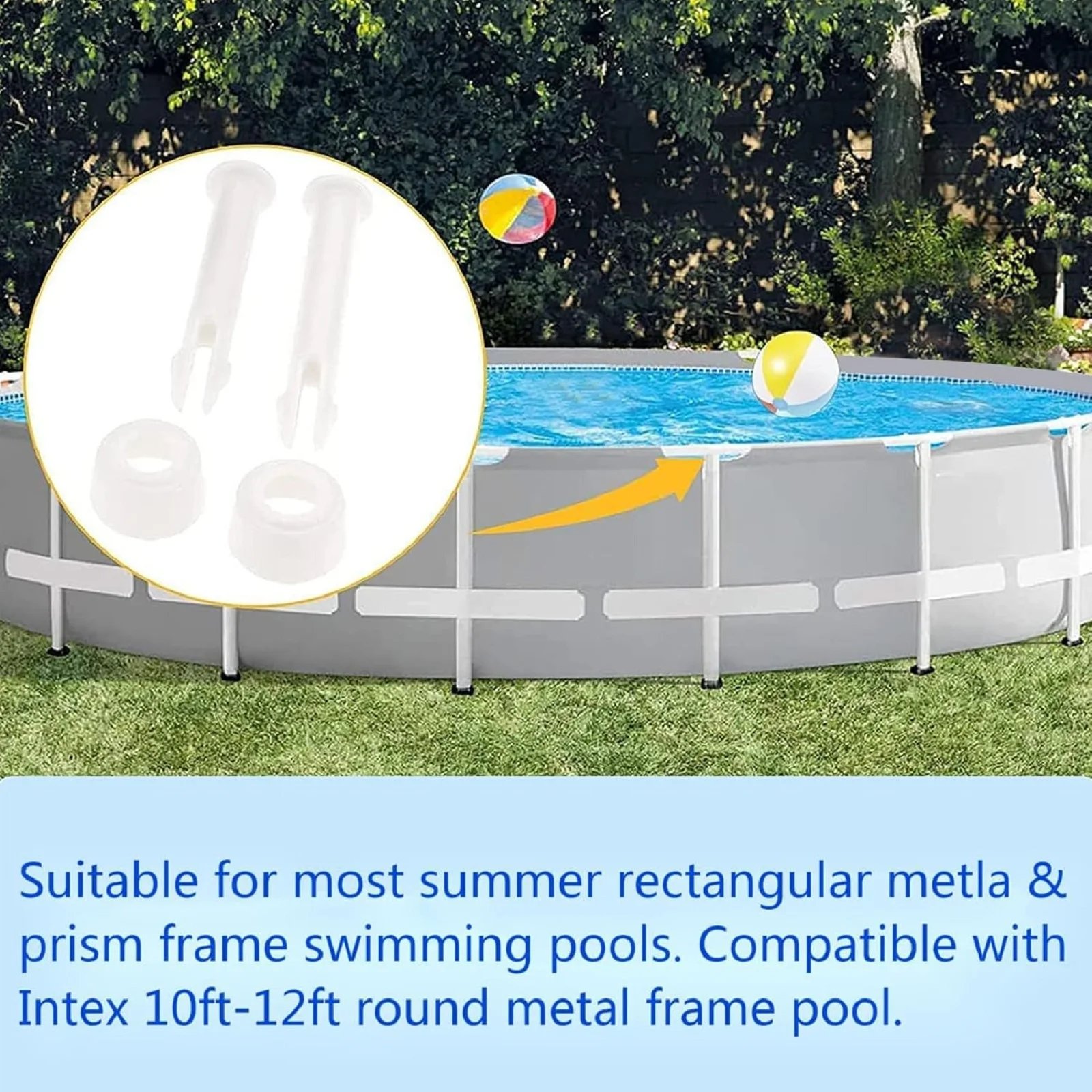 12 ชิ้นพลาสติก Pool Joint Pins - Pool Ladder Above Ground บทวิจารณ์และราคา