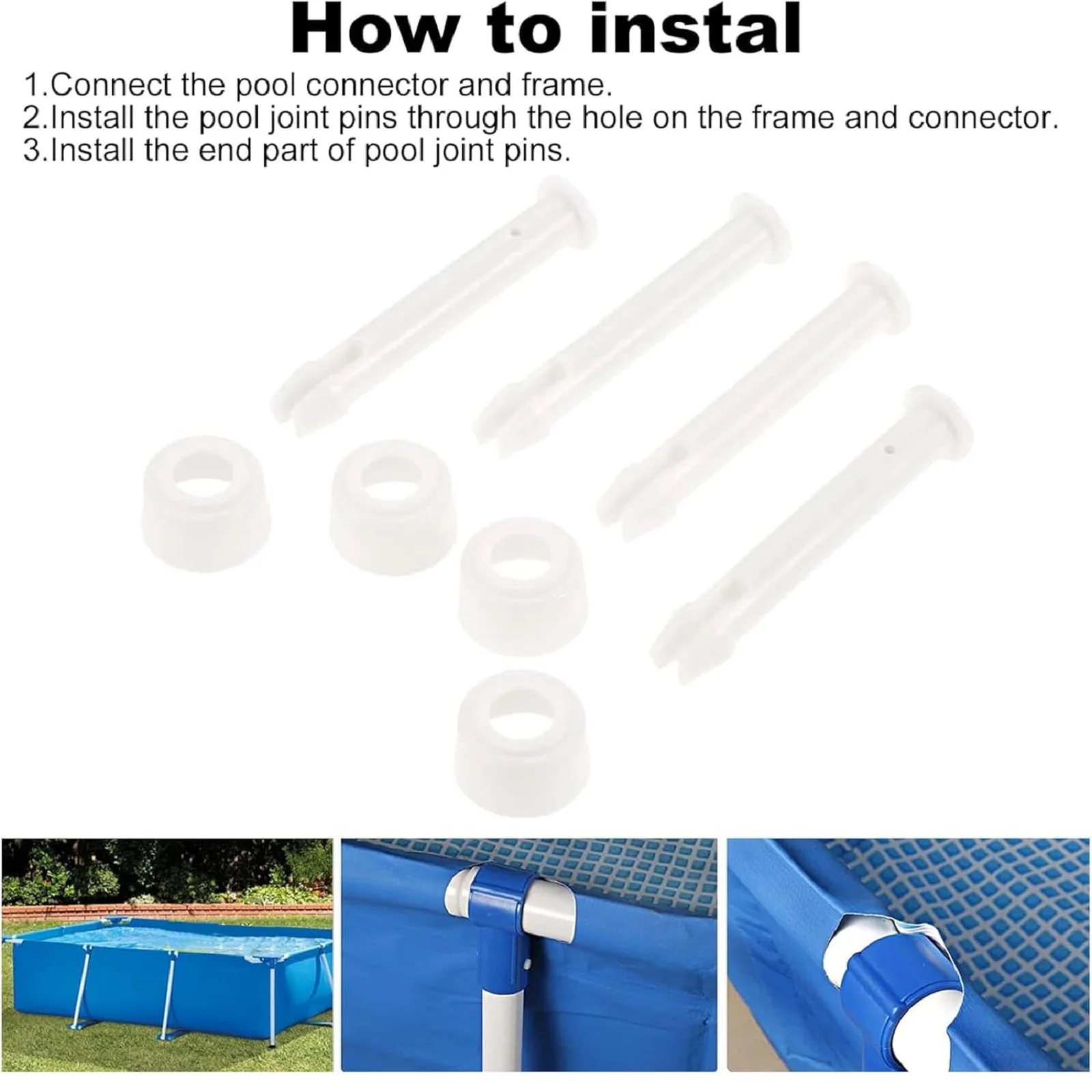 12 ชิ้นพลาสติก Pool Joint Pins - Pool Ladder Above Ground บทวิจารณ์และราคา