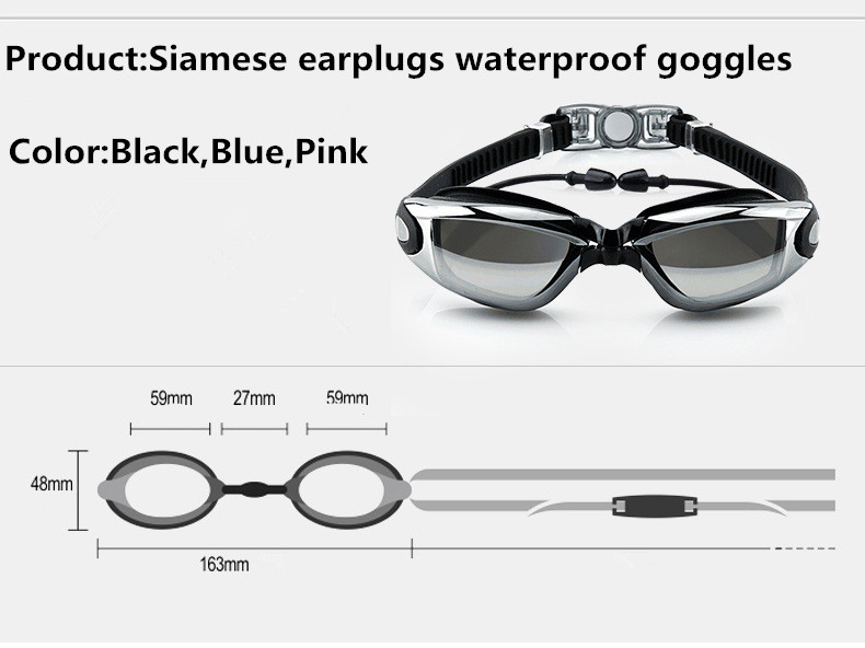 แว่นตาว่ายน้ําผู้ใหญ่แว่นตาสระ - Swim Goggles Anti Fog Uv บทวิจารณ์และราคา
