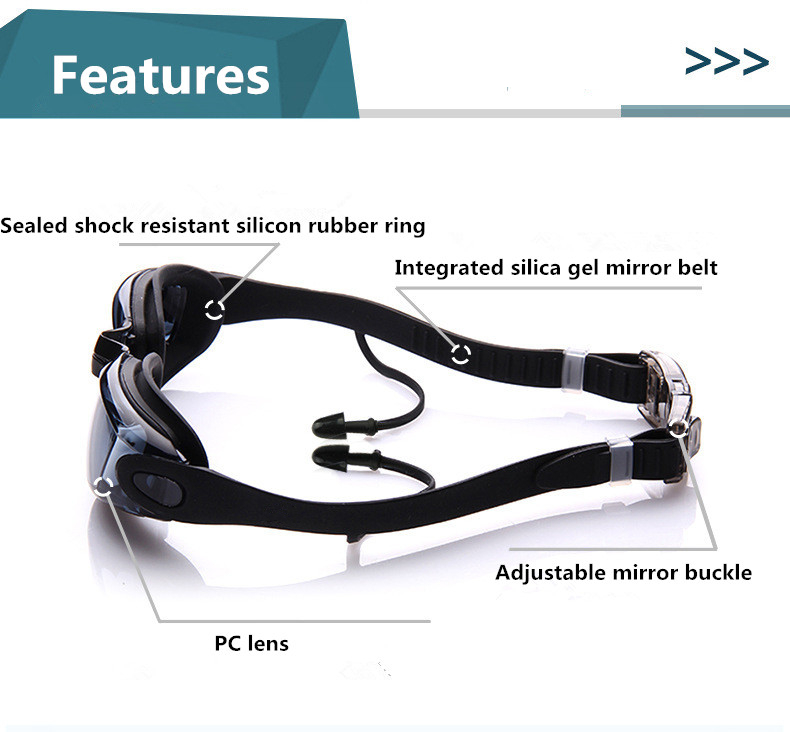 แว่นตาว่ายน้ําผู้ใหญ่แว่นตาสระ - Swim Goggles Anti Fog Uv บทวิจารณ์และราคา