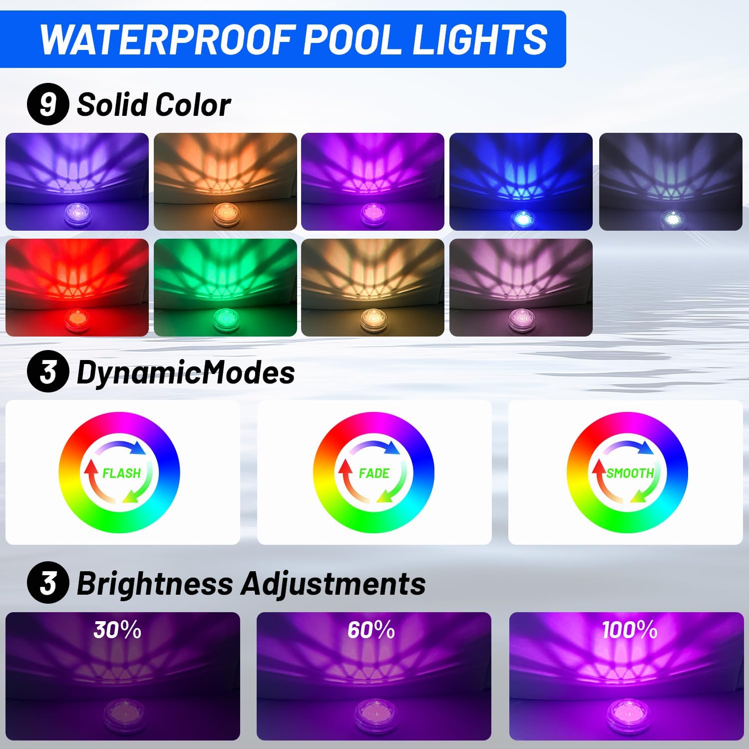 ไฟสระว่ายน้ํา,ลอยแบบชาร์จพลังง - Pool Light Solar Rechargeable บทวิจารณ์และราคา
