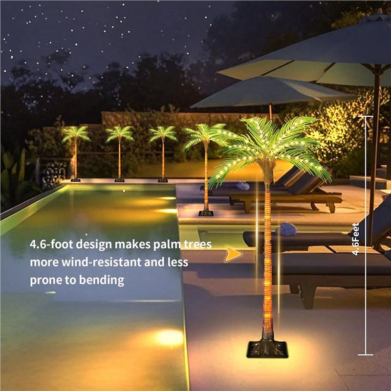 ไฟต้นปาล์มพลังงานแสงอาทิตย์ AR - Pool Light Solar Rechargeable บทวิจารณ์และราคา