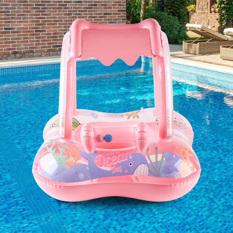 ห่วงยางลอยน้ำแบบมีหลังคาบังแดด - Pool Float Ring Inflatable บทวิจารณ์และราคา