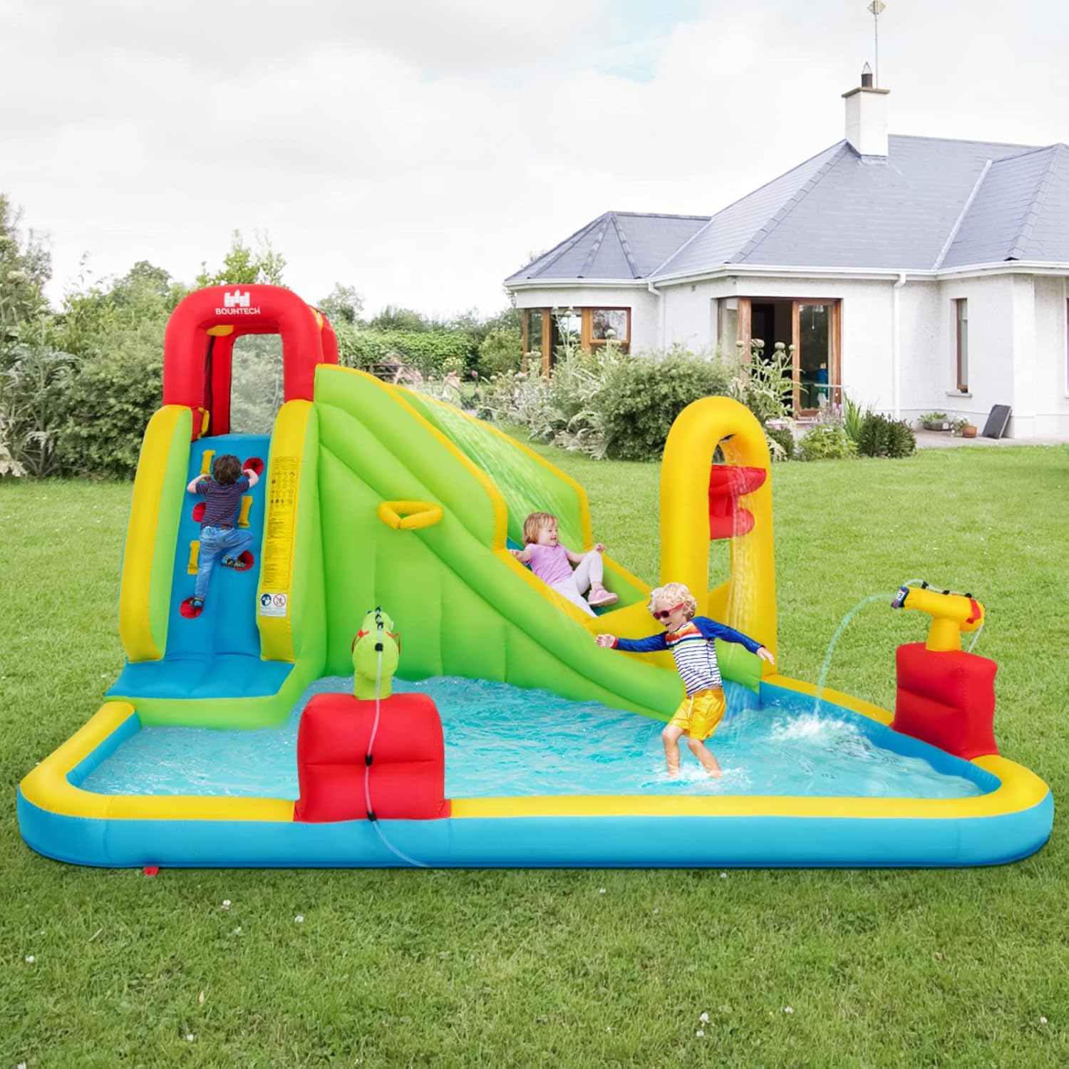 เมกะสวนน้ำเป่าลมสำหรับเด็ก - ส - Water Slide Inflatable บทวิจารณ์และราคา