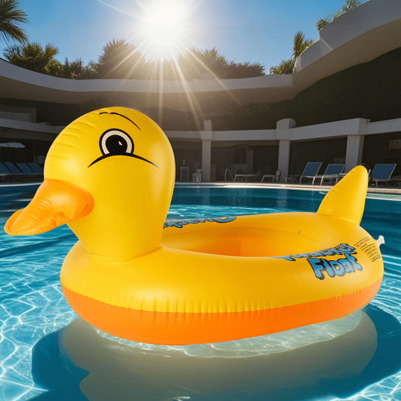 1PC รูปเป็ดหนา Inflatable Unde - Pool Float Ring Inflatable บทวิจารณ์และราคา