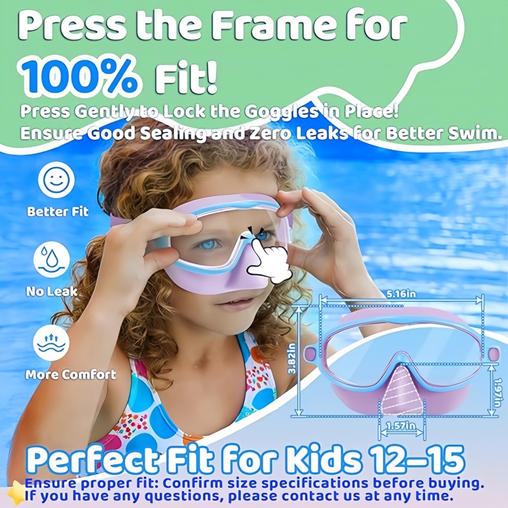 แว่นตาว่ายน้ำสำหรับเด็กพร้อมที - Swim Goggles Anti Fog Uv บทวิจารณ์และราคา