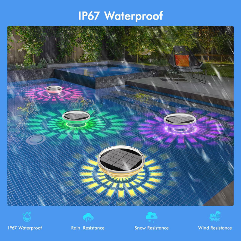 ไฟสระว่ายน้ํา, ลอยแบบชาร์จพลัง - Pool Light Solar Rechargeable บทวิจารณ์และราคา