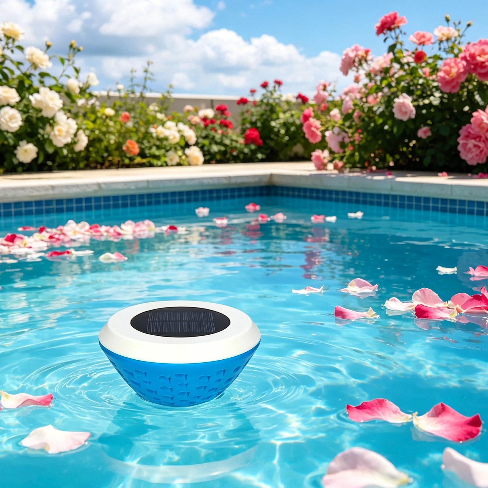 ไฟสระว่ายน้ำแบบลอยน้ำเปลี่ยนสี - Pool Light Solar Rechargeable บทวิจารณ์และราคา