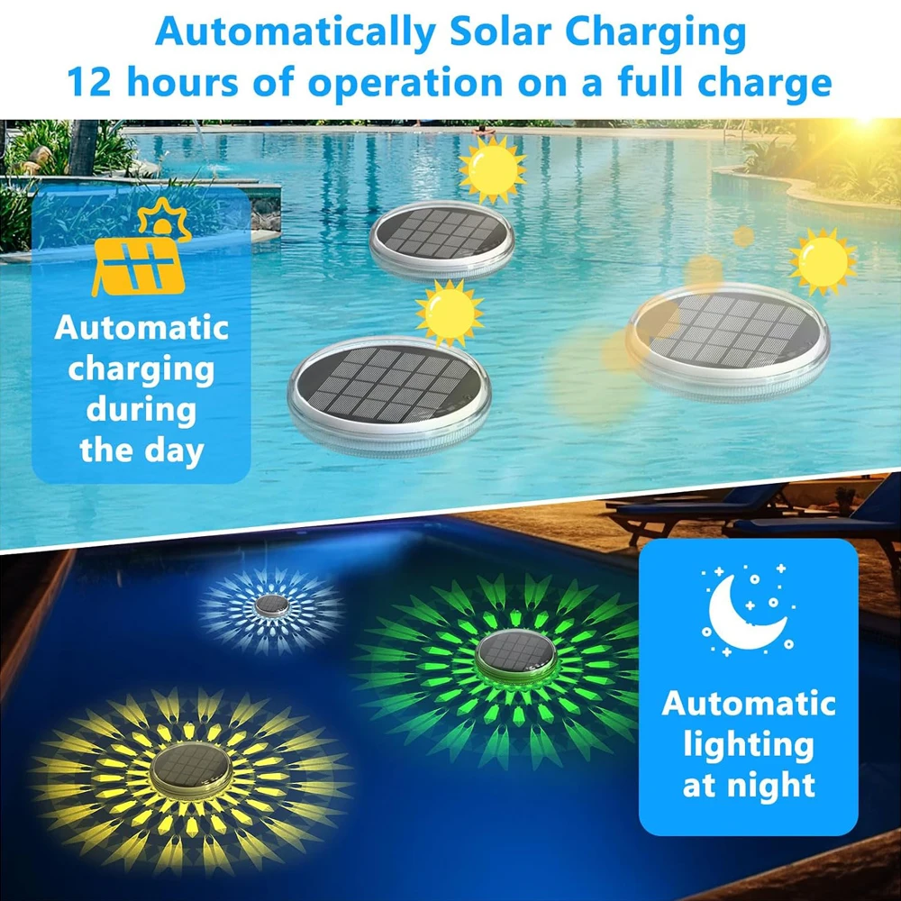 Nice พลังงานแสงอาทิตย์แบบชาร์จ - Pool Light Solar Rechargeable บทวิจารณ์และราคา