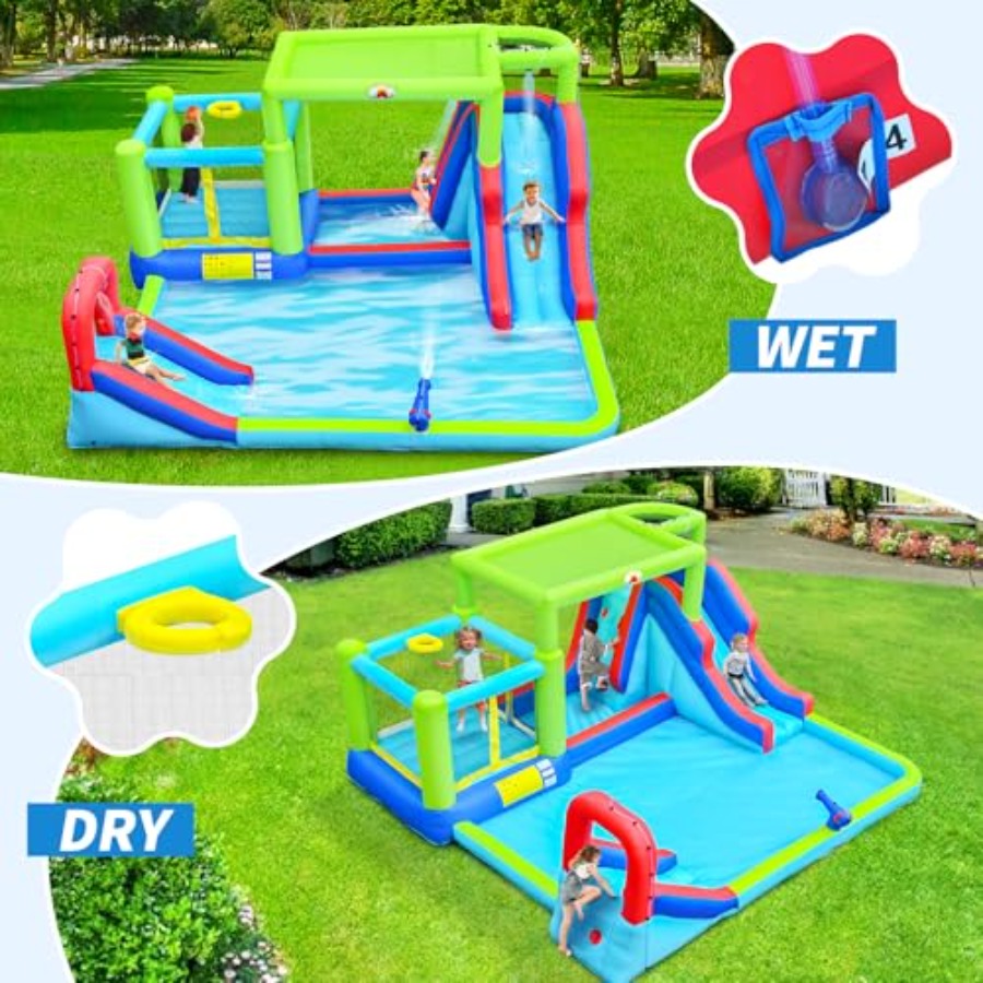 สไลเดอร์น้ำเป่าลมสำหรับใช้งานก - Water Slide Inflatable บทวิจารณ์และราคา