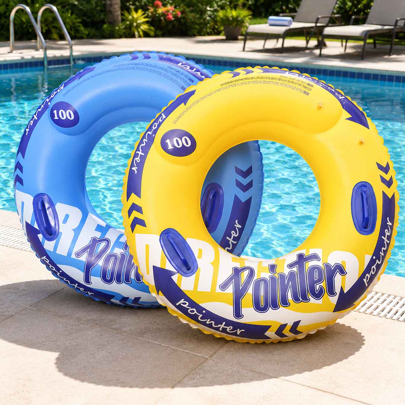 ห่วงยางว่ายน้ำแบบเป่าลม 1 ชิ้น - Pool Float Ring Inflatable บทวิจารณ์และราคา