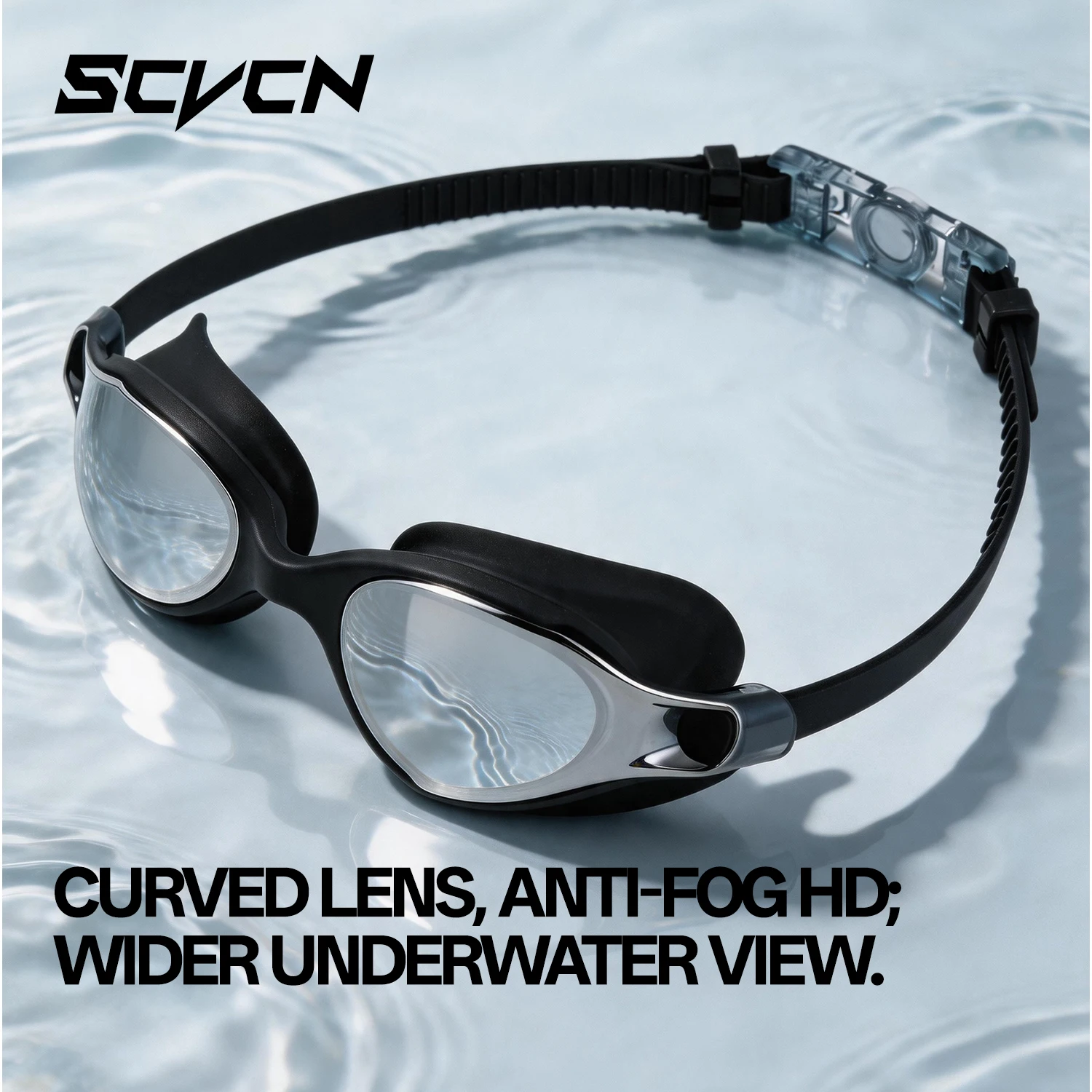 แว่นตาว่ายน้ำมืออาชีพ SCVCN ป้ - Swim Goggles Anti Fog Uv บทวิจารณ์และราคา